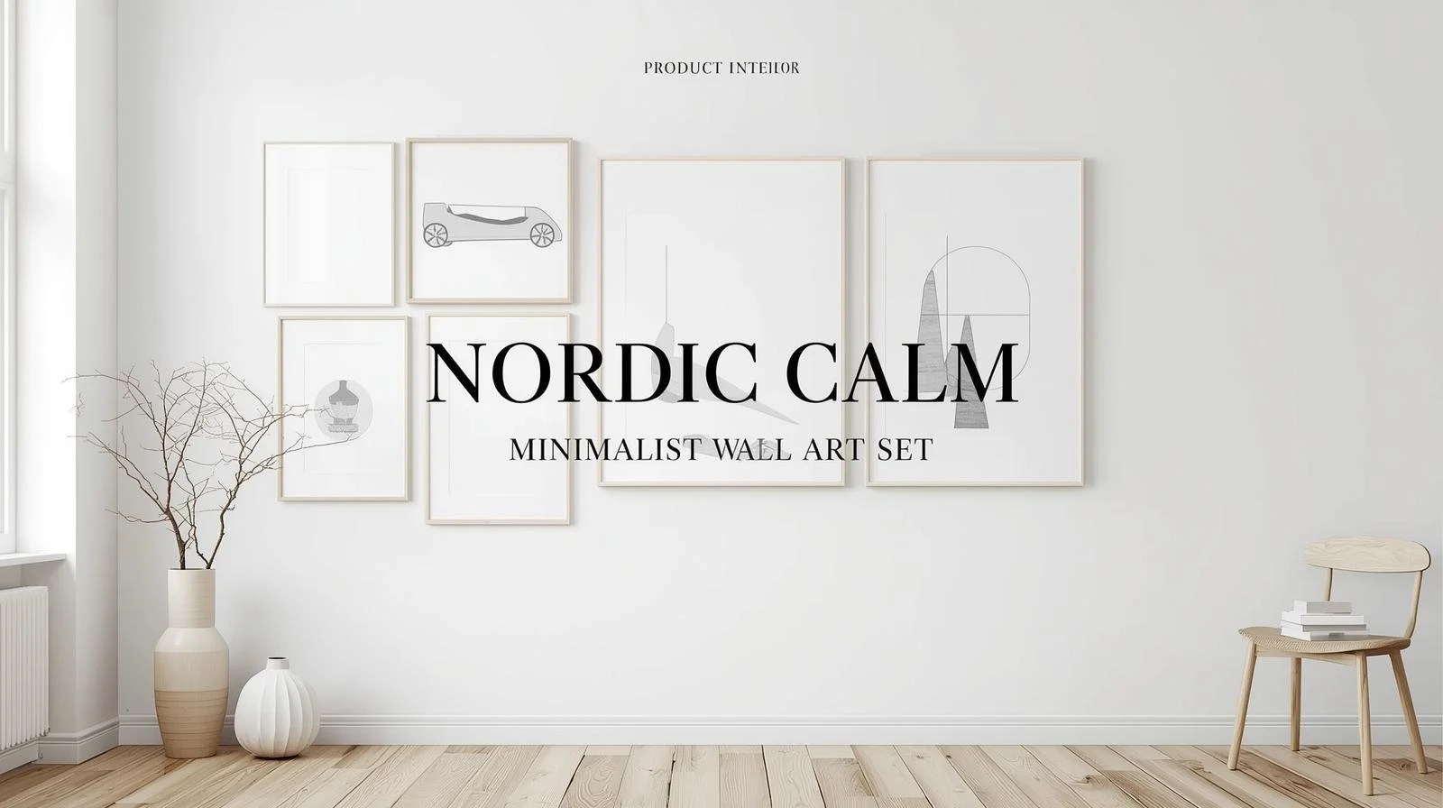 Nordic Calm – Minimalist Wall Art Set